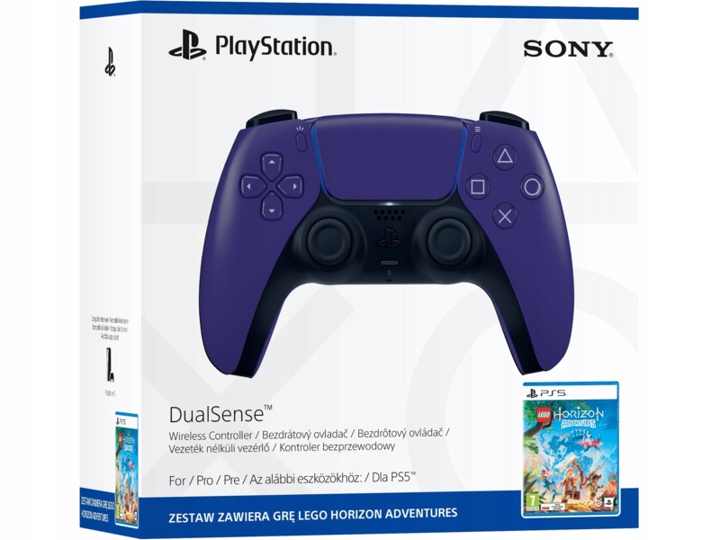 Kontroler Sony DualSense Galaktyczny Fiolet Lego Horizon Adventures PS5