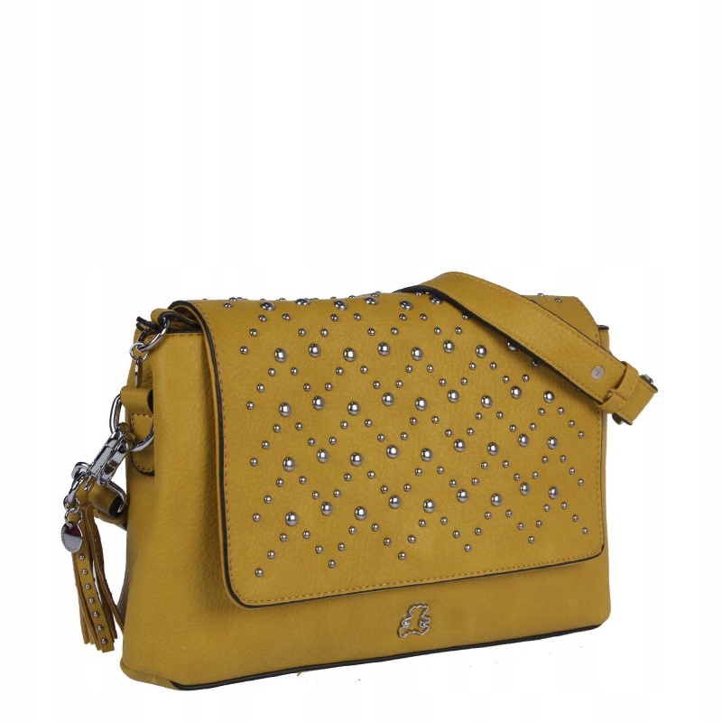 torebka damska średnia miejska żółta na ramię Marka Lulu Castagnette