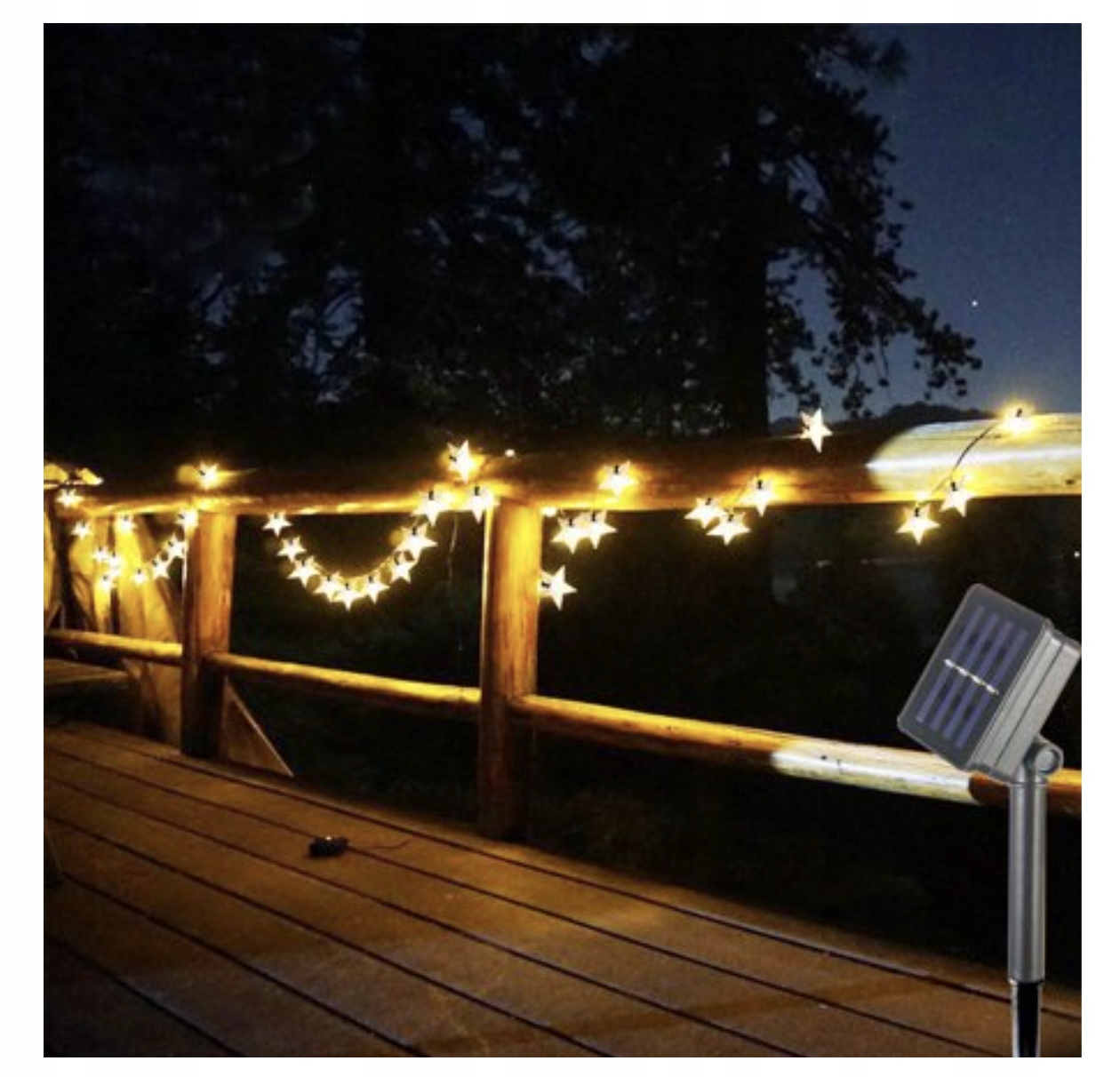 

Łańcuch Zewnętrzny Na Choinke 80LED Solarne 14,2m