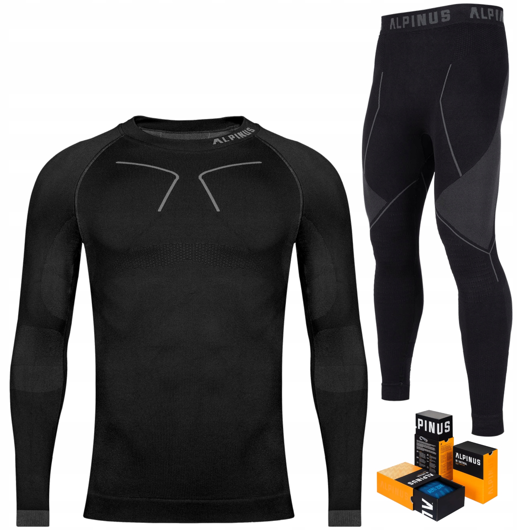 Pánské termoaktivní prodyšné spodní prádlo Alpinus Tactical S