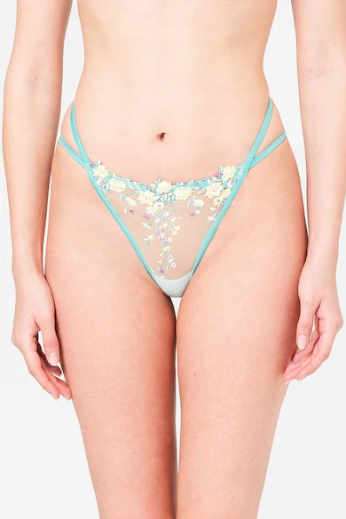 Kalhotky tanga Guess Alisya Flower Mint vel S
