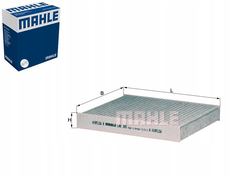 345(EXT) - MAHLE ФИЛЬТР КАБИНЫ С АКТИВНЫМ WEGLE MAHLE