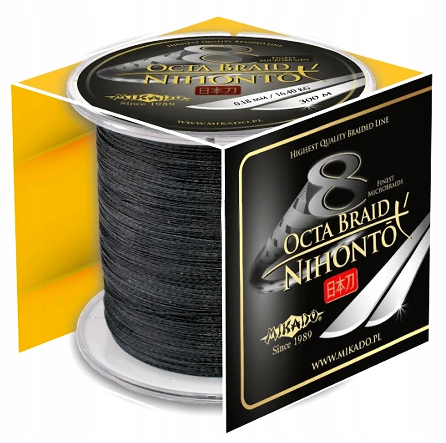 Plecionka Mikado Nihonto Octa Black 0,10 300m
