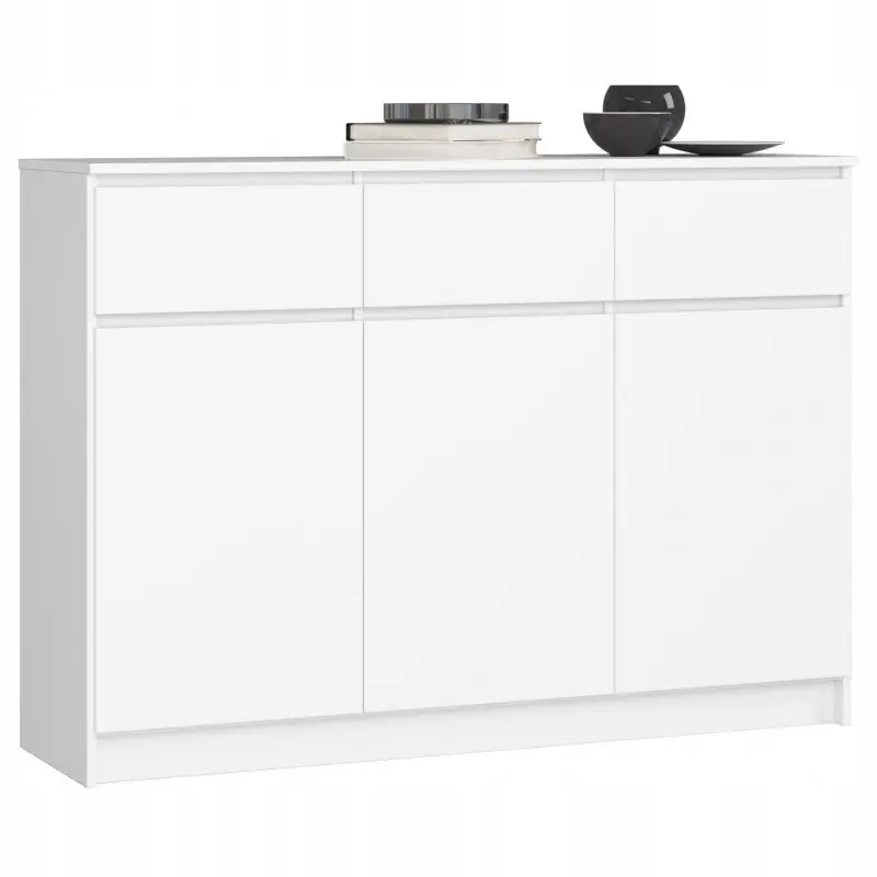 Komoda Akord 138 x 40 x 99 cm biały matowe