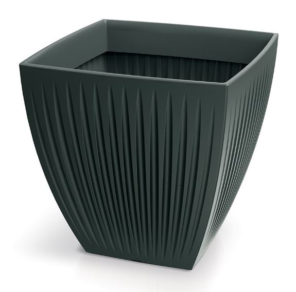 Kvetináč s vložkou antracitový Latia Square Midl TLSO60M-466R