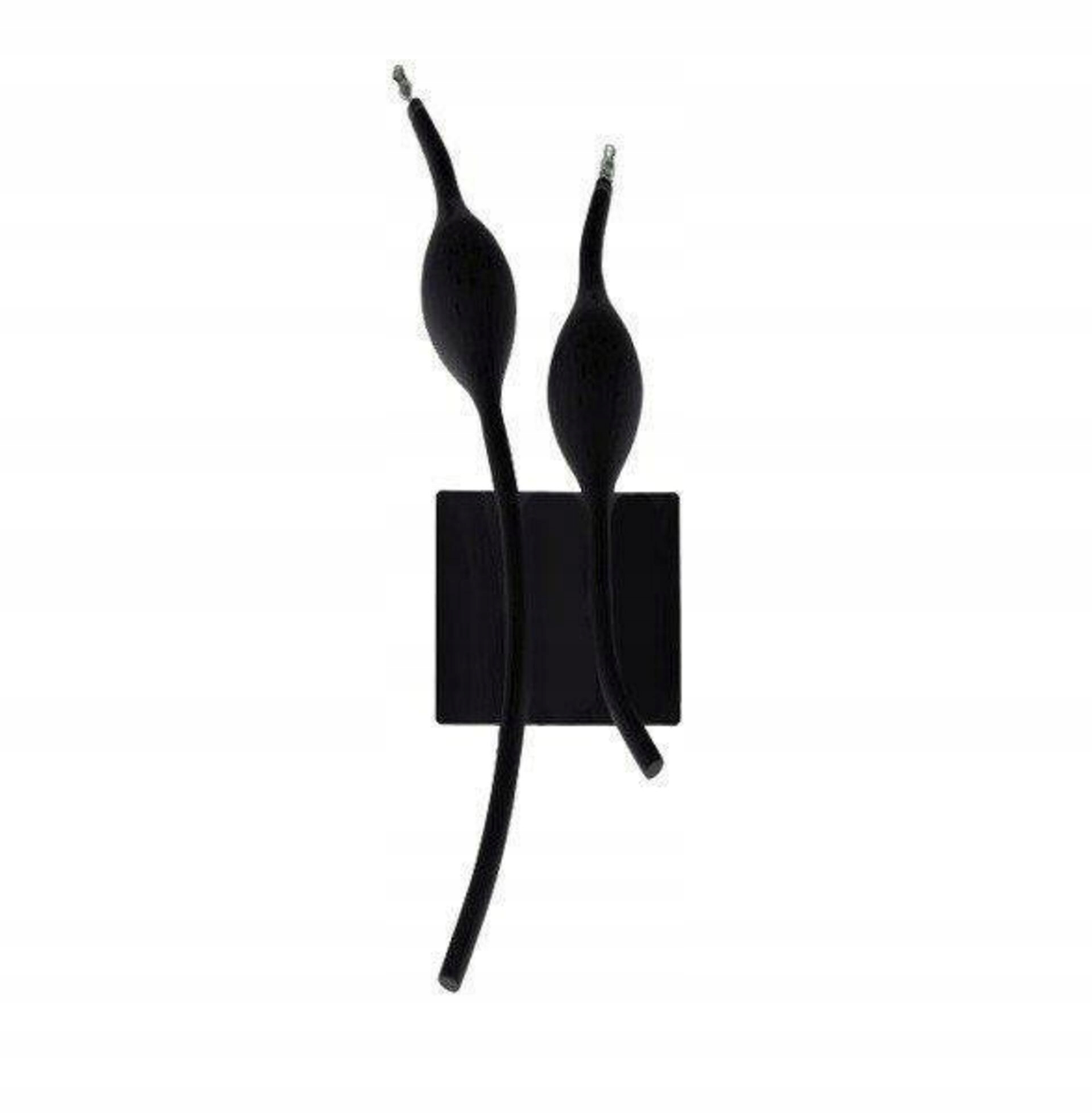 Nástenné svietidlo AZzardo Snake wall black AZ1018 G4 2x20W 12V IP20 15cm če