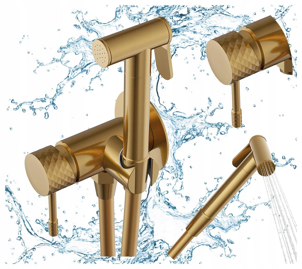 Podomietková bidetová batéria Zlatá Glami slúchadlo hadica čistička bidetu