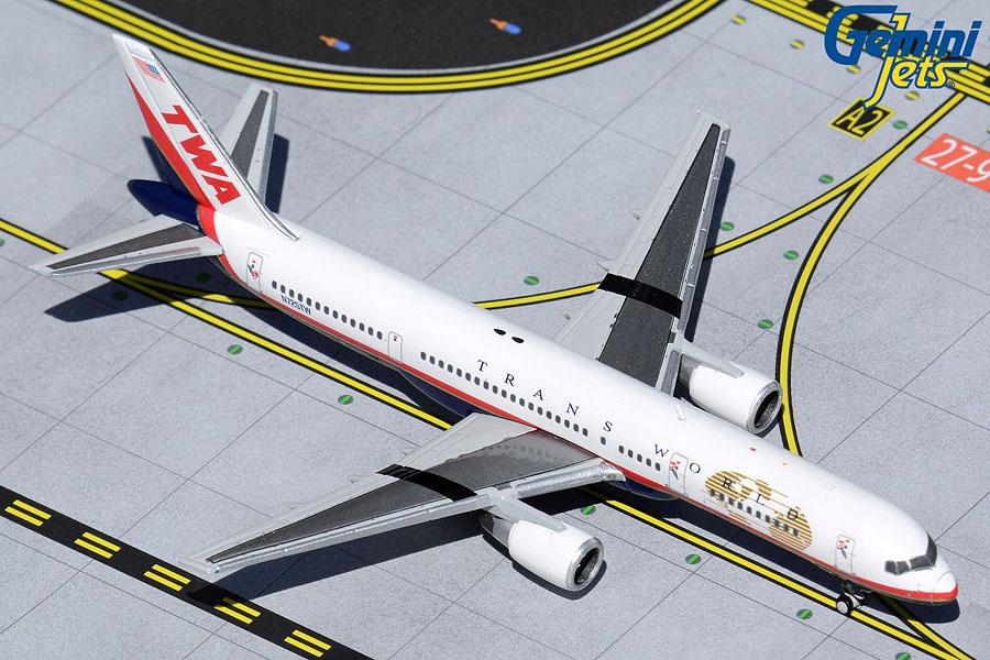 Model letadla Boeing 757-200 Twa Trans World 1:400