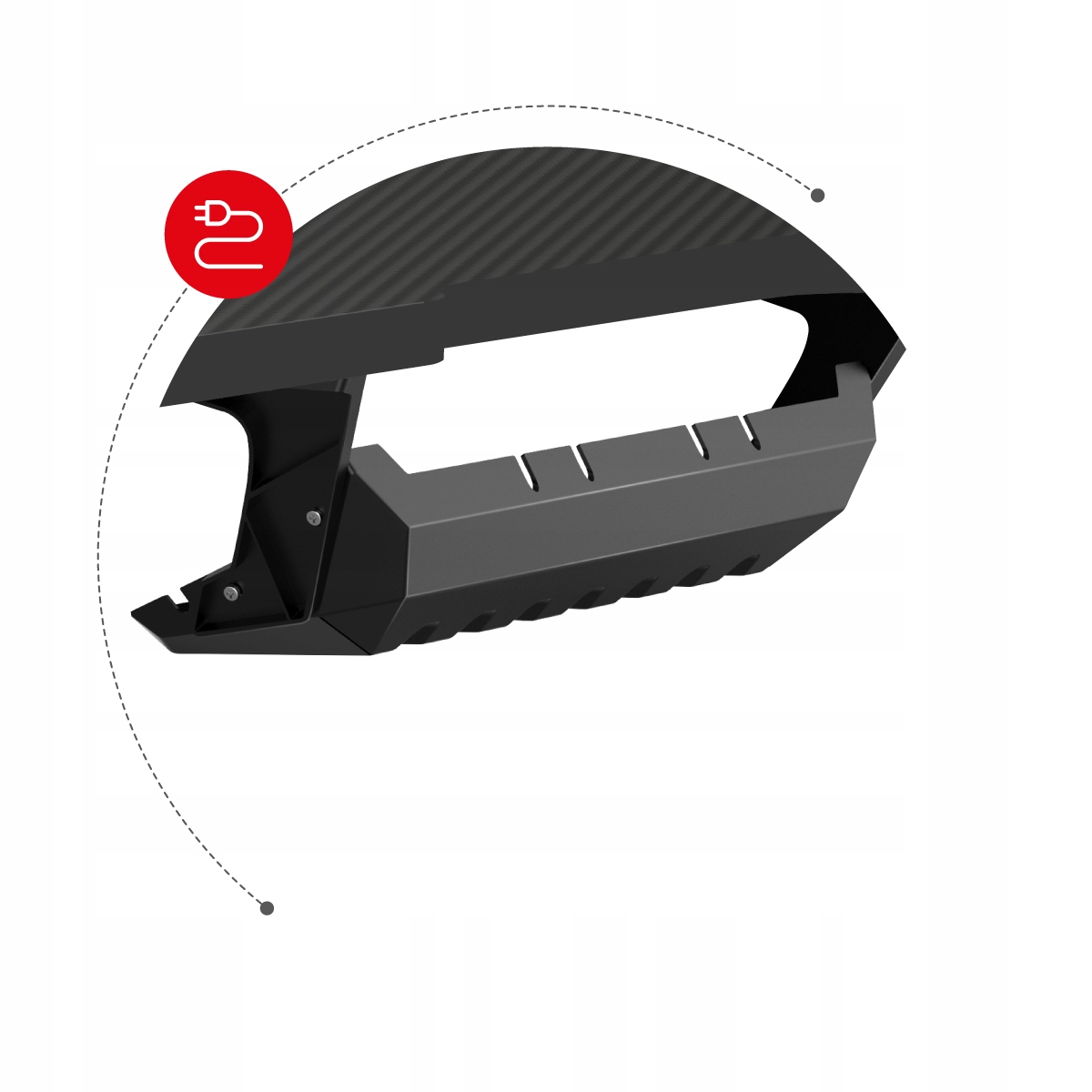 Biurko Gamingowe Narożne Komputerowe Gracza Huzaro Hero 7.7 Black Grubość blatu 15 mm