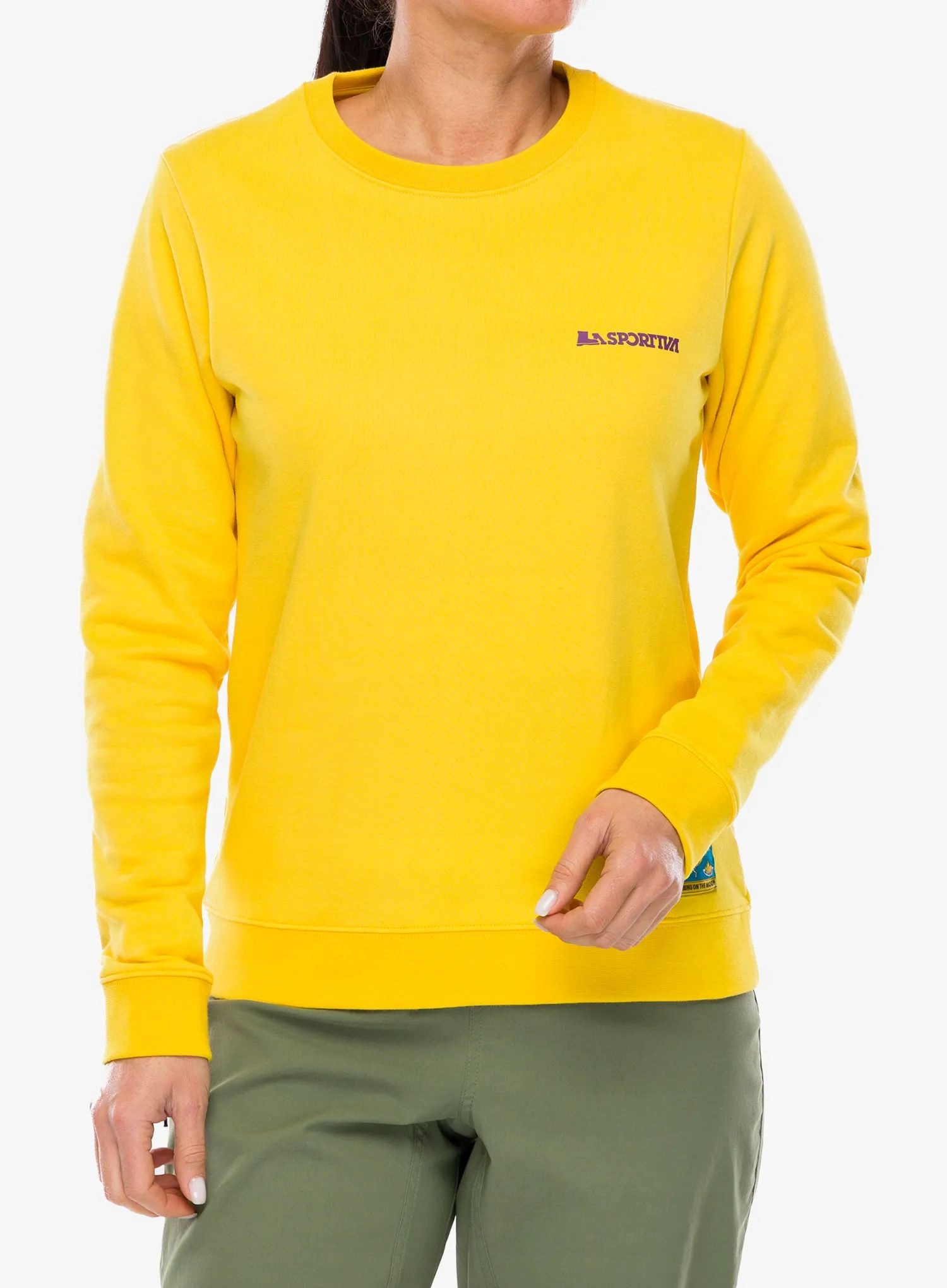 Mikina dámská La Sportiva Climbing on the Moon Sweatshirt žlutá/fialová Xs