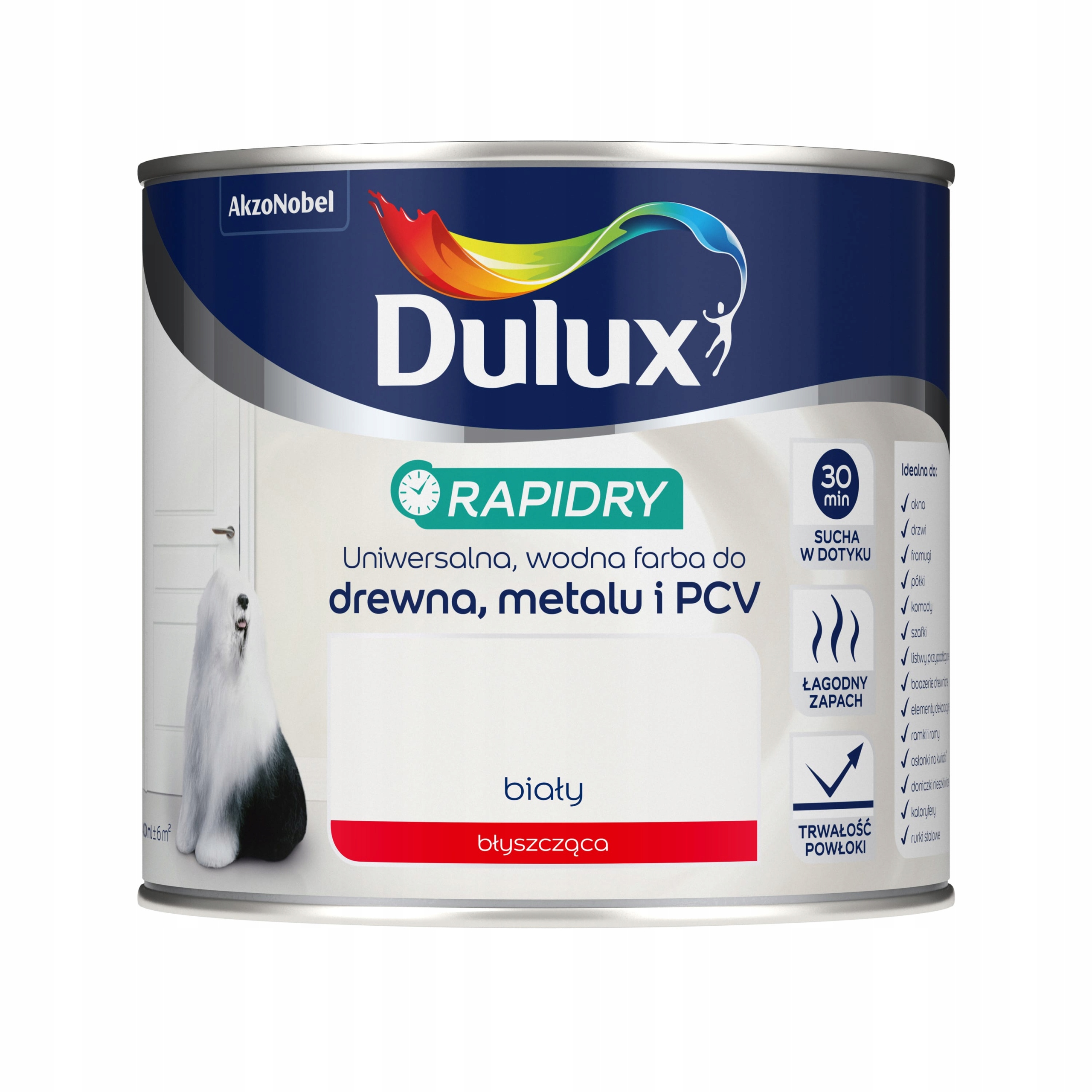 

Farba Dulux Rapidry 0,4L Biała Błyszcząca