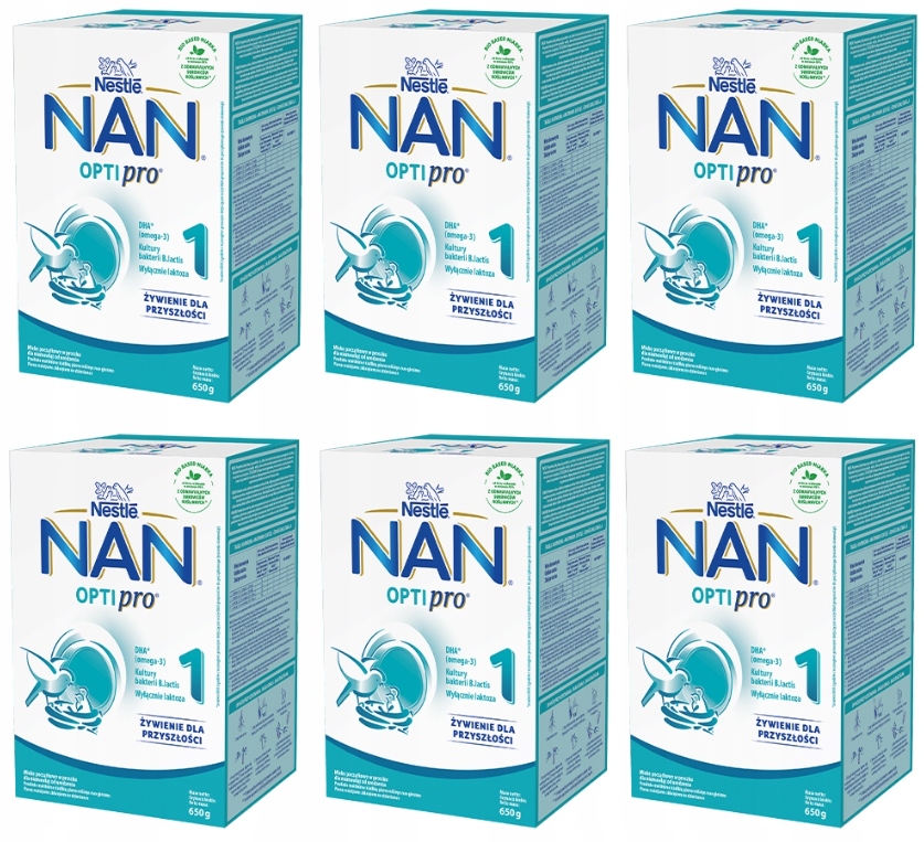 NESTLE NAN OPTIPRO 1 mleko początkowe 6x650g