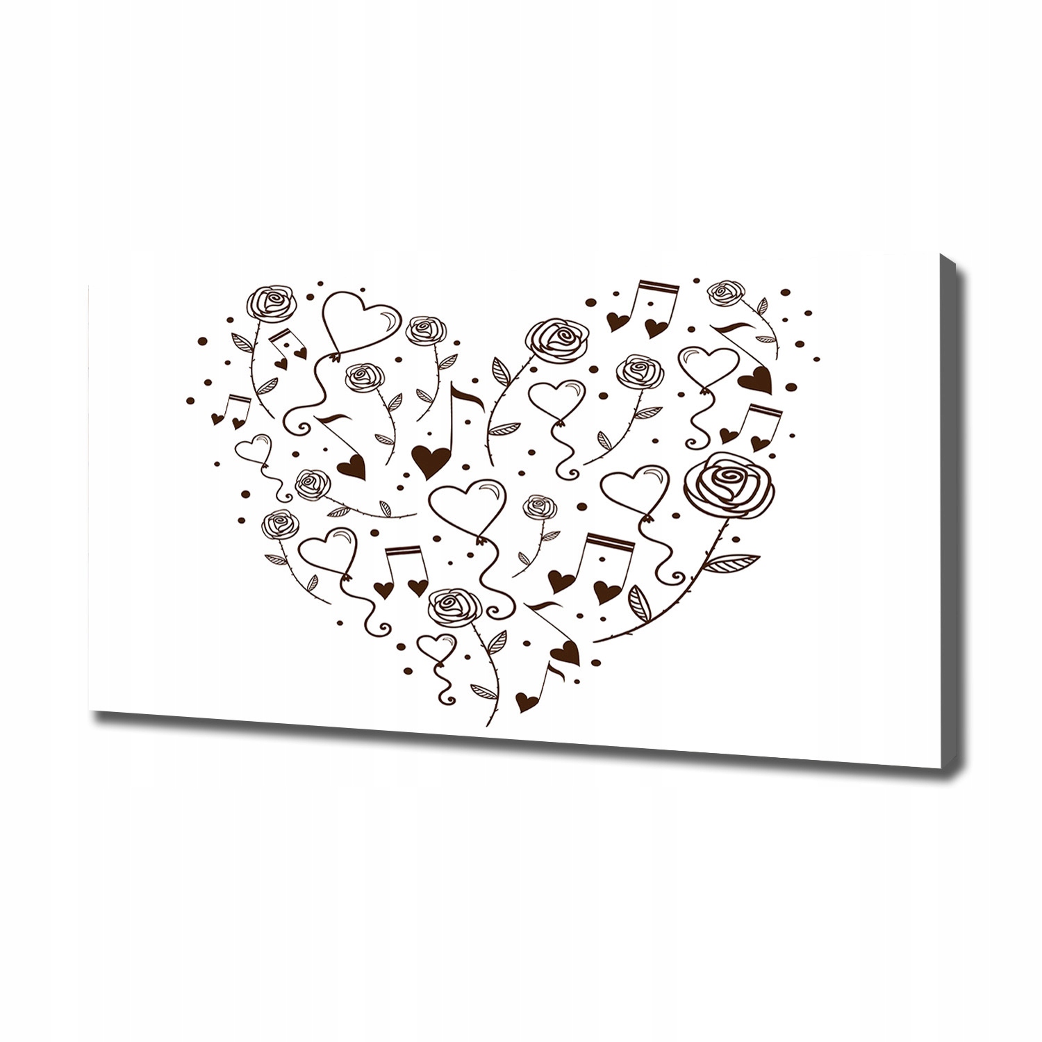 

Foto obraz ze zdjęcia do salonu Serce 120x60 cm