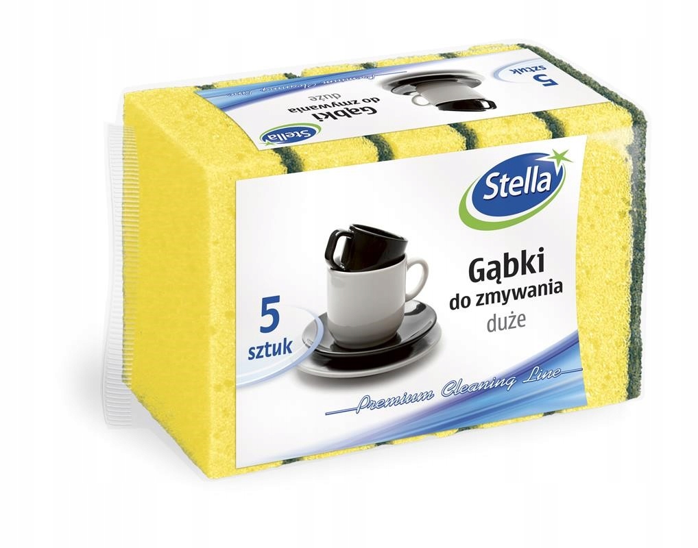 

Gąbki do zmywania naczyń Duże Stella 5szt