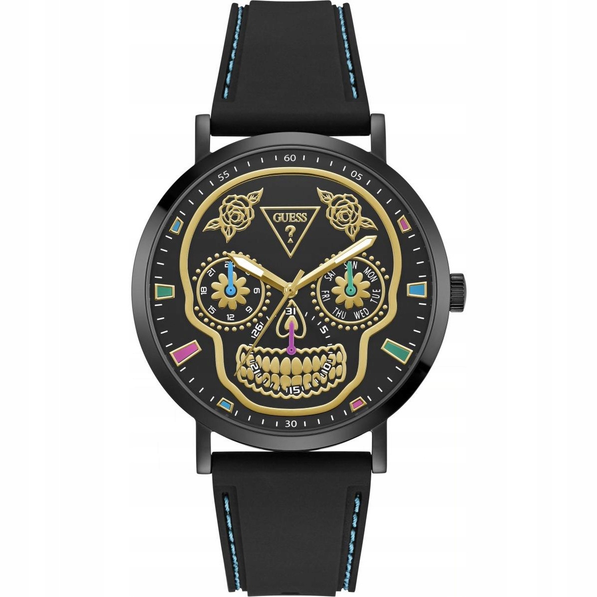 Pánské Hodinky Guess GW0961G1 s černým řemínkem