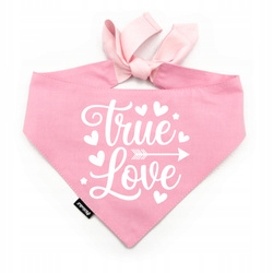 Levně Růžová Nákrčník pro psa na Valentýna True Love Psiakrew L
