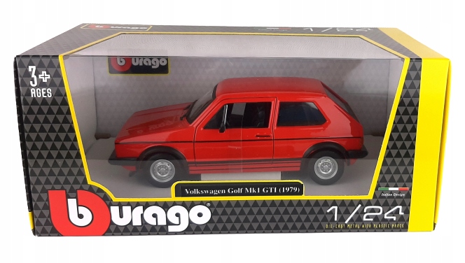 Volkswagen Golf Mk! Gti 1979 Red 1:24 Bburago Bburago 394191