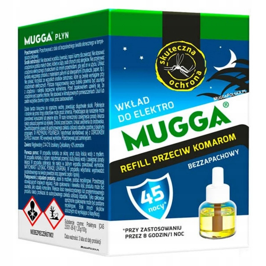 

Wkład do elektrofumigatora Mugga 45 nocy 35ml