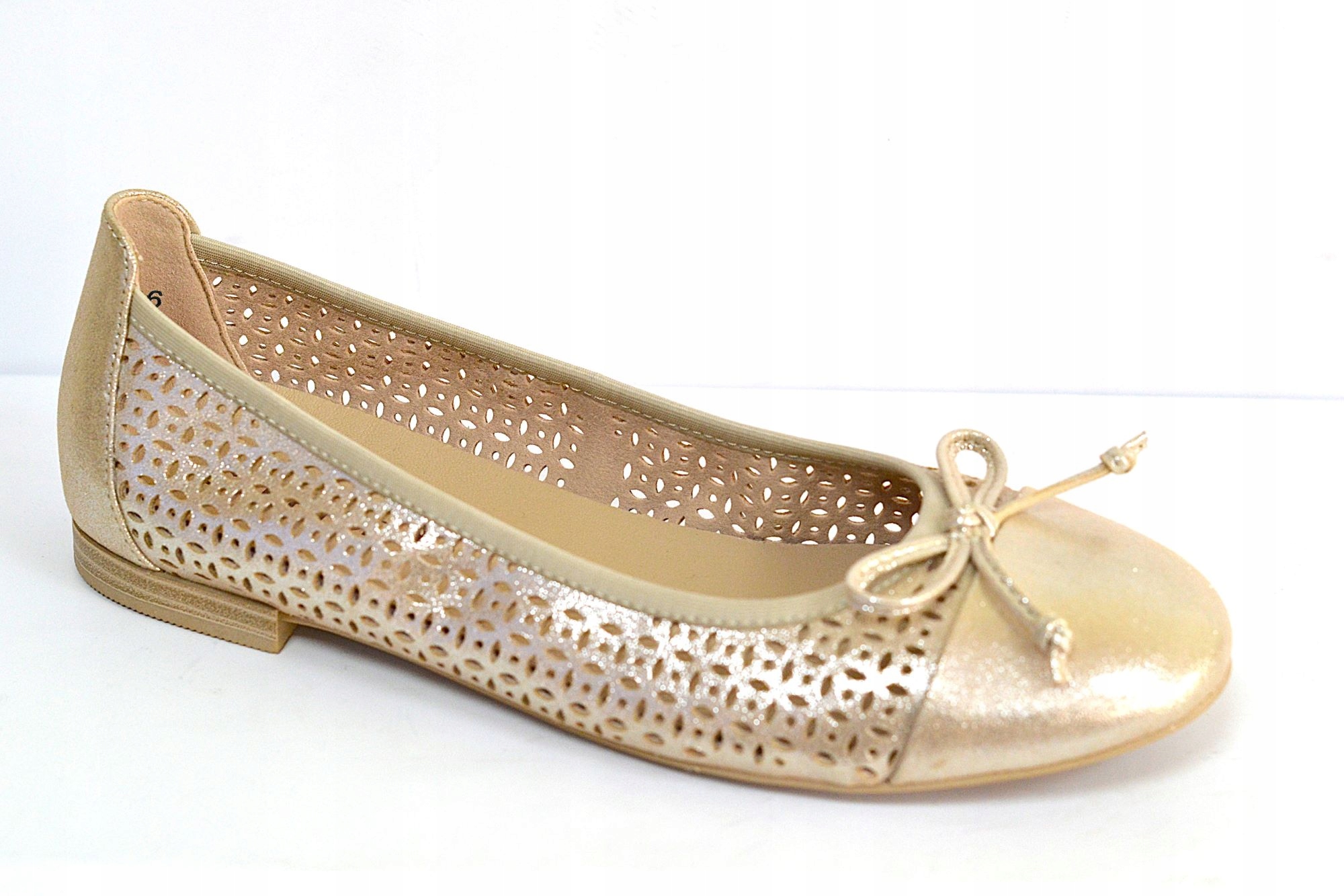 Caprice 22185-42 Baleríny Béžové Metallic VEL.36