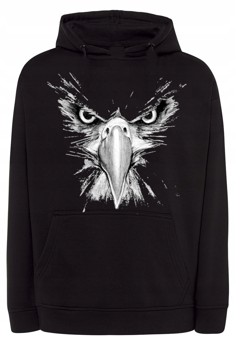 Pánská mikina s pěkným potiskem Orel Zobák Oči vel. 4XL