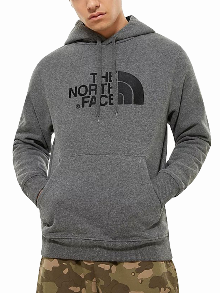 pánská mikina The North Face NF00AHJYLXS s kapucí šedá bavlněná S