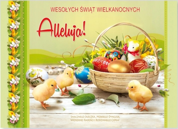 KARNET LAURKA KARTKA WIELKANOC PRZESTRZENNA