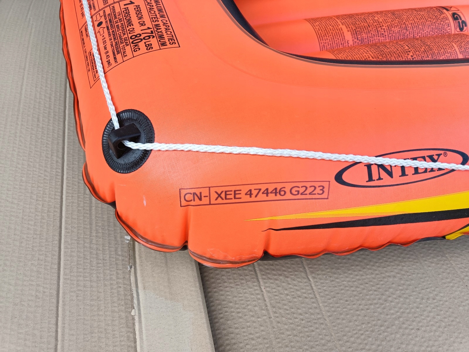 PONTON EXPLORER 100 PRO 160x94x29 INTEX bez wioseł Długość 160 cm