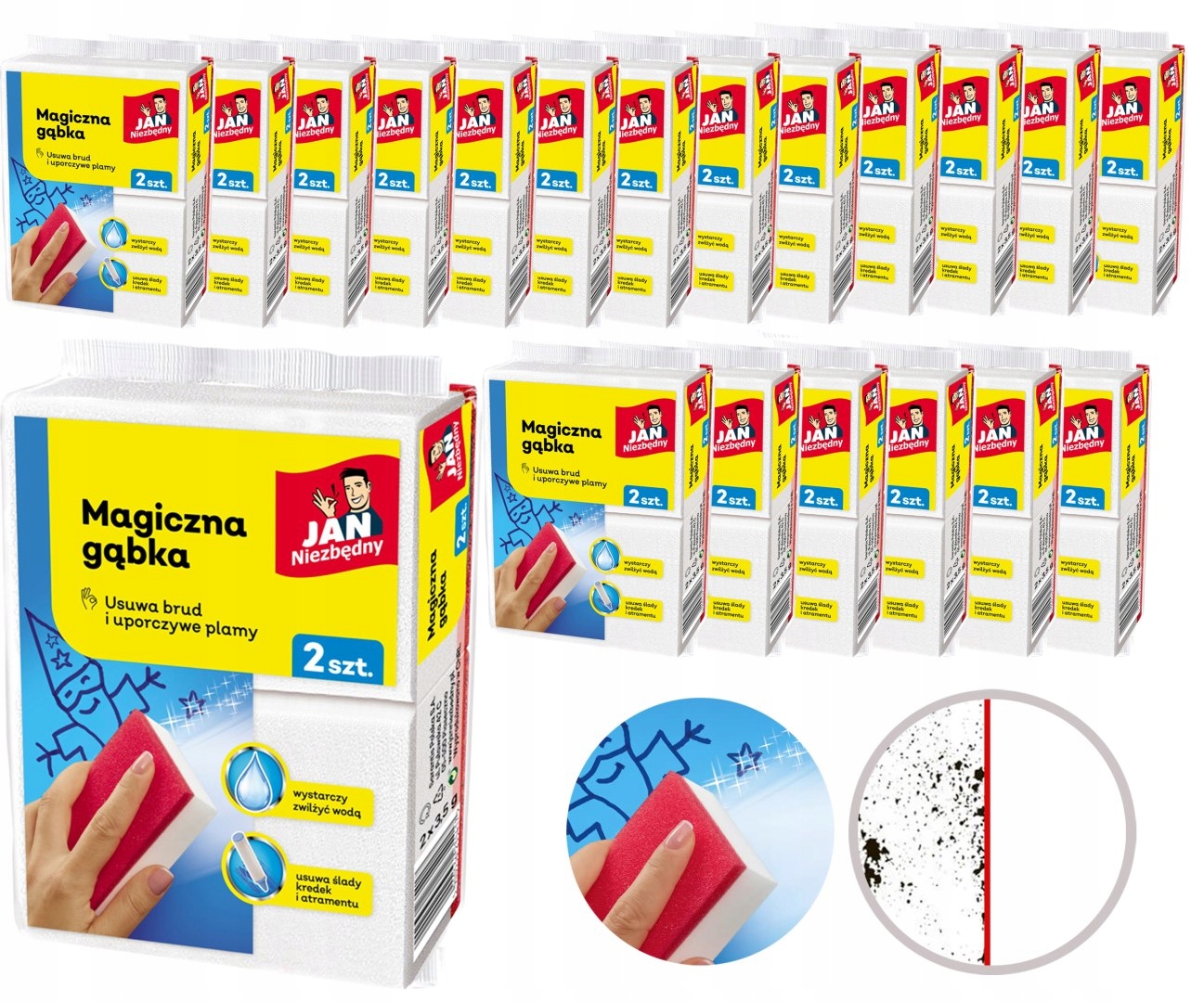 Levně Jan Niezbędny Kouzelná Houbička 40 ks