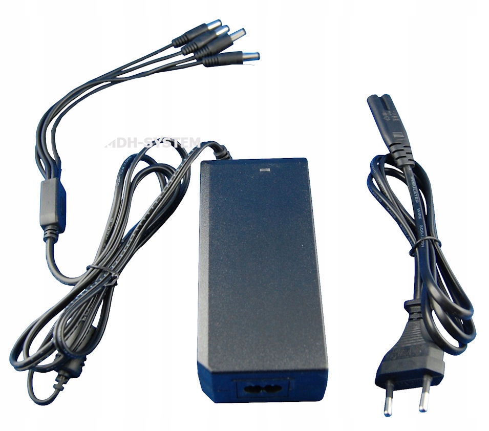 ZASILACZ DO KAMER CCTV 12V DC 4A 4 WYJŚCIA 12 V