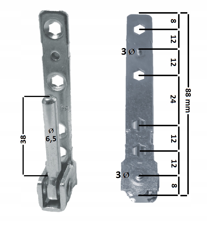 ZAWIAS DOLNY FEWB ROZWIERNO UCHYLNY DO OKNA DRZWI. Rodzaj zawias