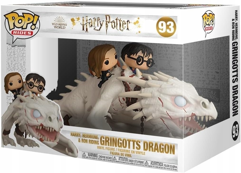 Funko Pop! Ride Dragon Figurka Smok z Gringotta Harry Potter Ron Hermiona