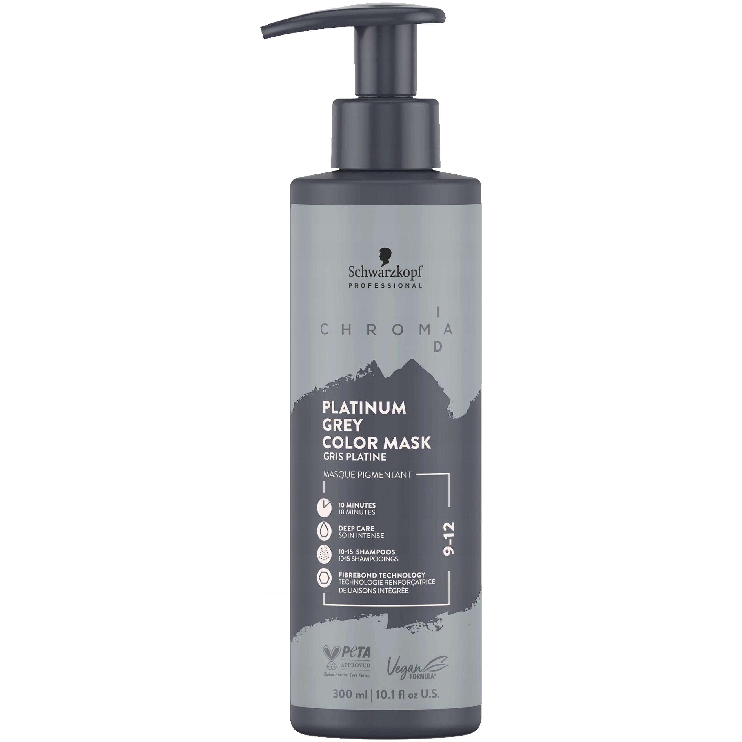 Schwarzkopf Chroma ID Maska koloryzująca do włosów 9-12 300ml Platinum Grey