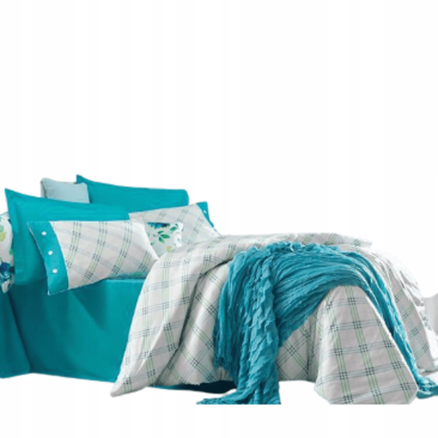 Saténové obliečky Sandera Blue 200x220 50x70 (4) Issimo Home