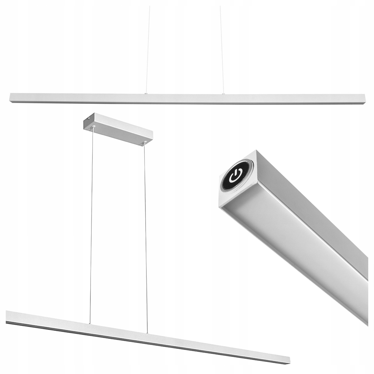 Lineárna Led Závesná Lampa Merida 15W S Variabilnou Farbou Svetla Cct 120 CM Biela