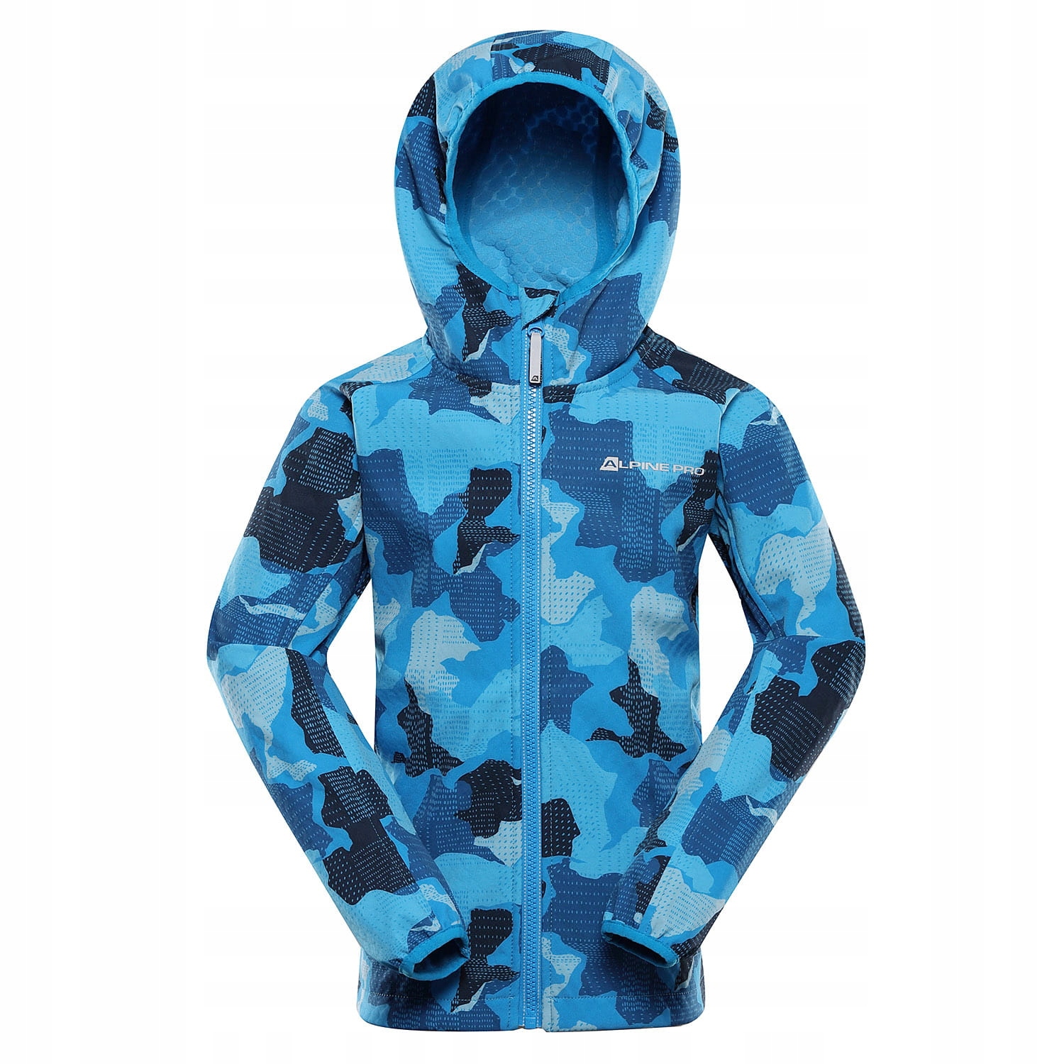Kurtka dziecięca trekkingowa softshell Alpine Pro Ezoro niebieski r.128-134