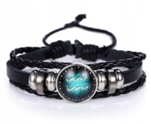 

Bransoletka na rękę z znakiem zodiaku Wodnik