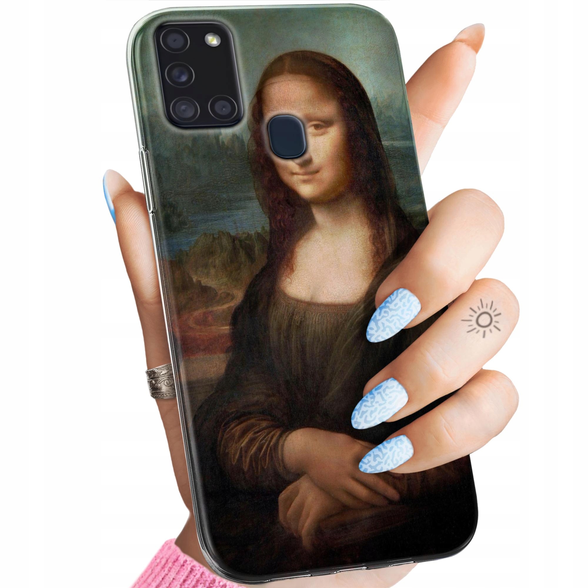 Etui Do Samsung Galaxy A21S Leonardo Da Vinci Mona Łasiczka Obudowa