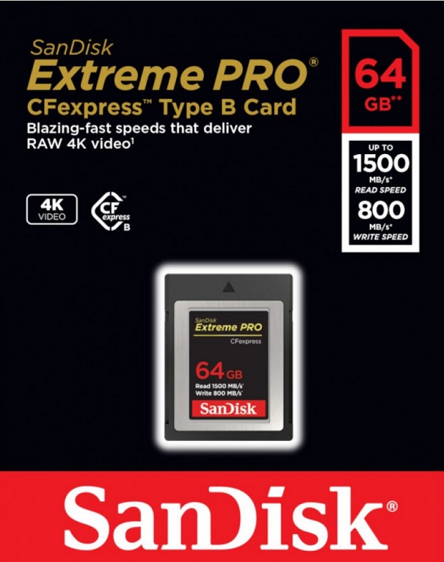 Karta pamięci CompactFlash SanDisk Extreme PRO CFexpress 64 GB