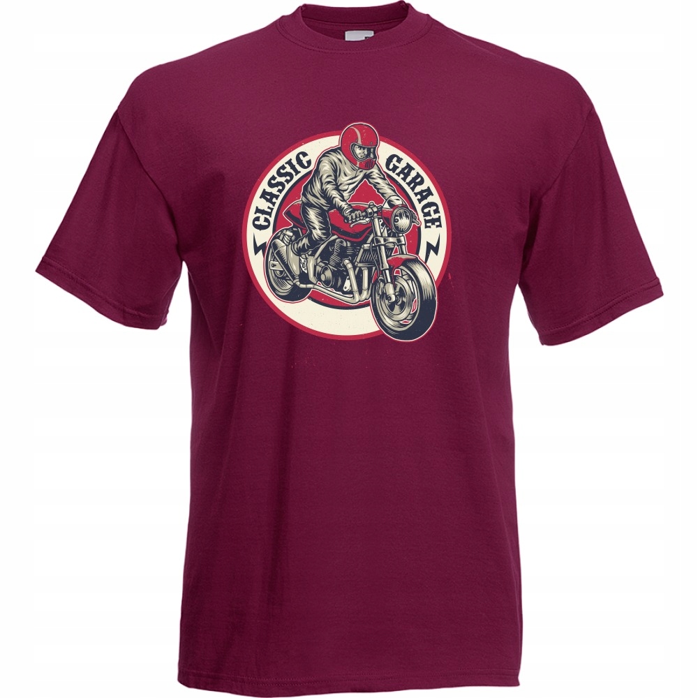 

Koszulka motocykl motor motocyklista S burgund