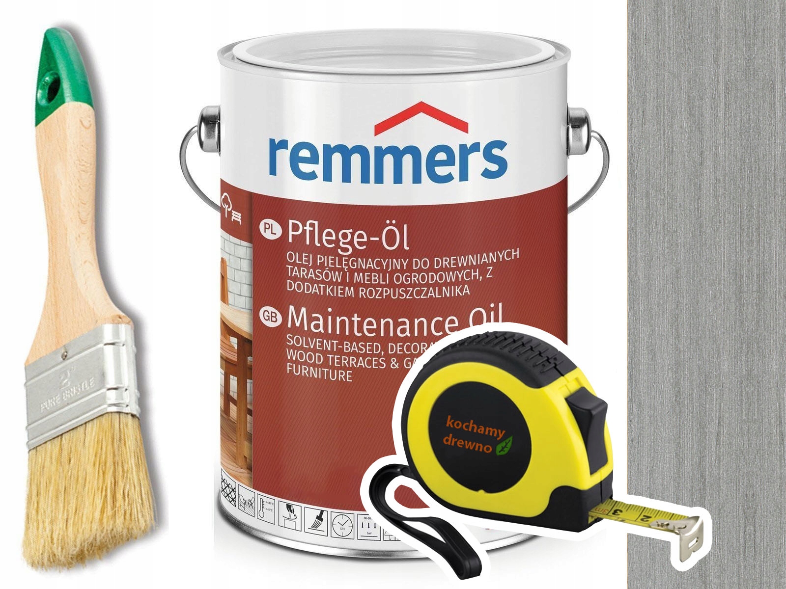 Remmers Pflege-Ol olej do tarasu Platynowy 2,5L