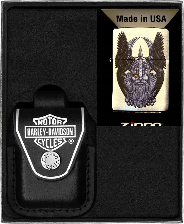Sada Zippo Zapalovač Odin With Ravin Dárková sada No6