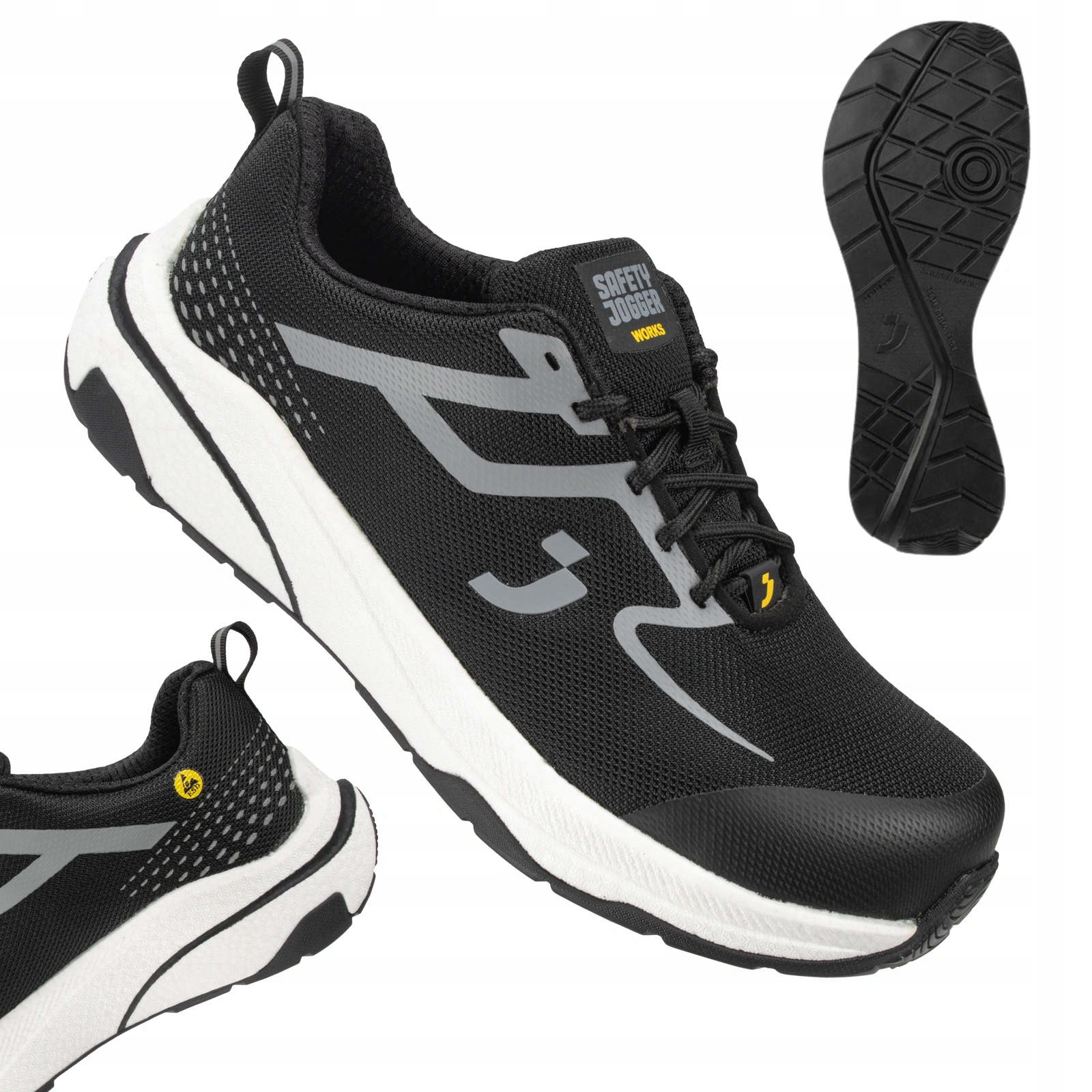 Półbuty robocze adidasy szerokie na haluksy Safety Jogger Freedom S1PS 42