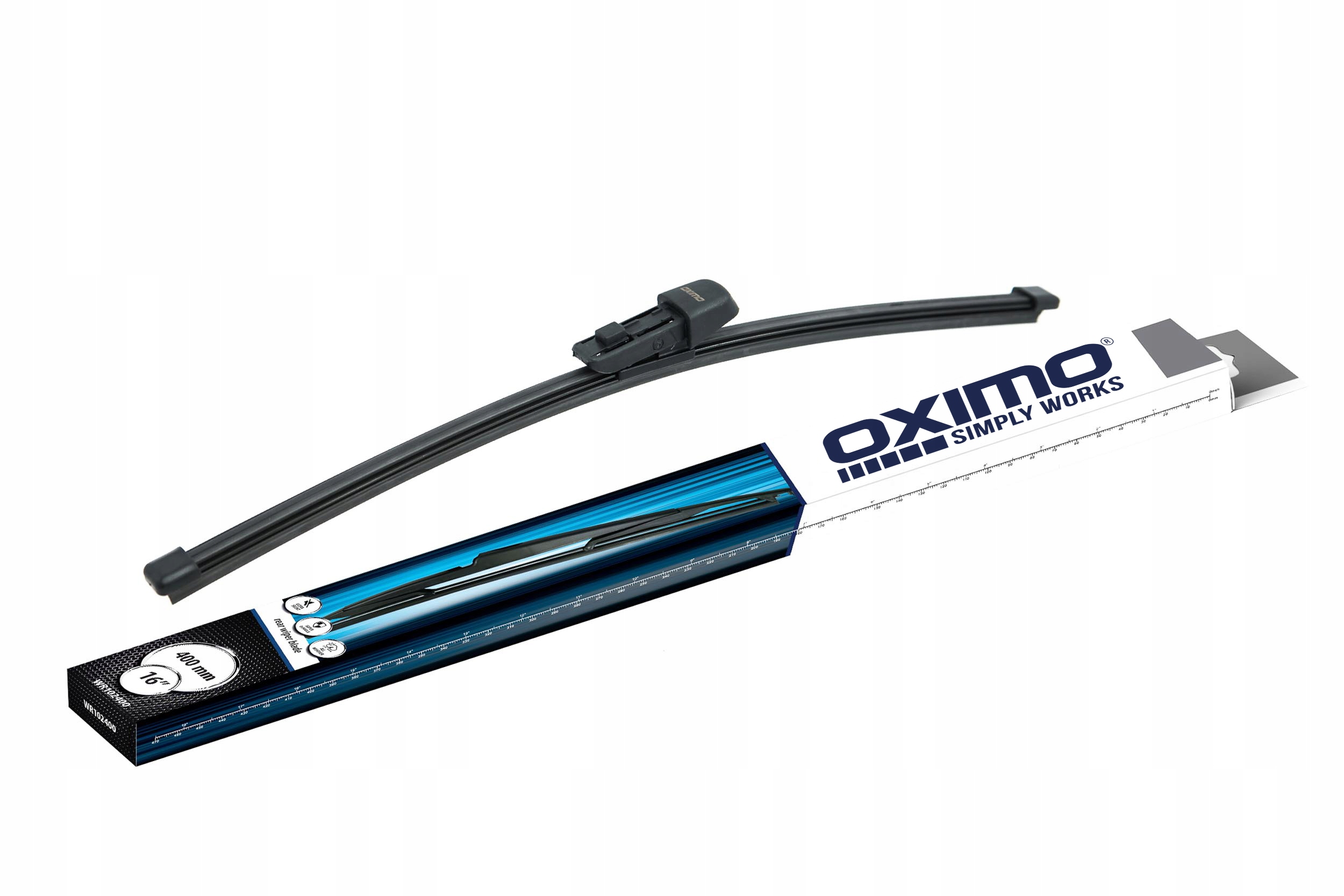 WYCIERACZKI PŁASKIE OXIMO PRZÓD+TYŁ OCTAVIA III 3 HATCH. SUPERB 2 II KOMBI Pióro tylne 400 mm