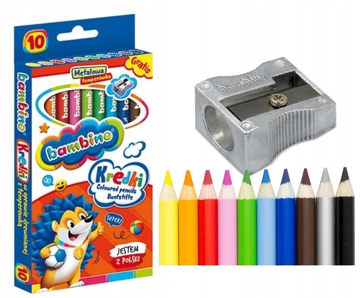 

Kredki Ołówkowe Drewniane Bambino