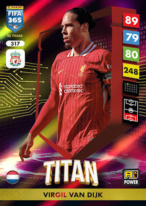 2025 Panini Adrenalyn XL Fifa 365 317 Virgil van Dijk