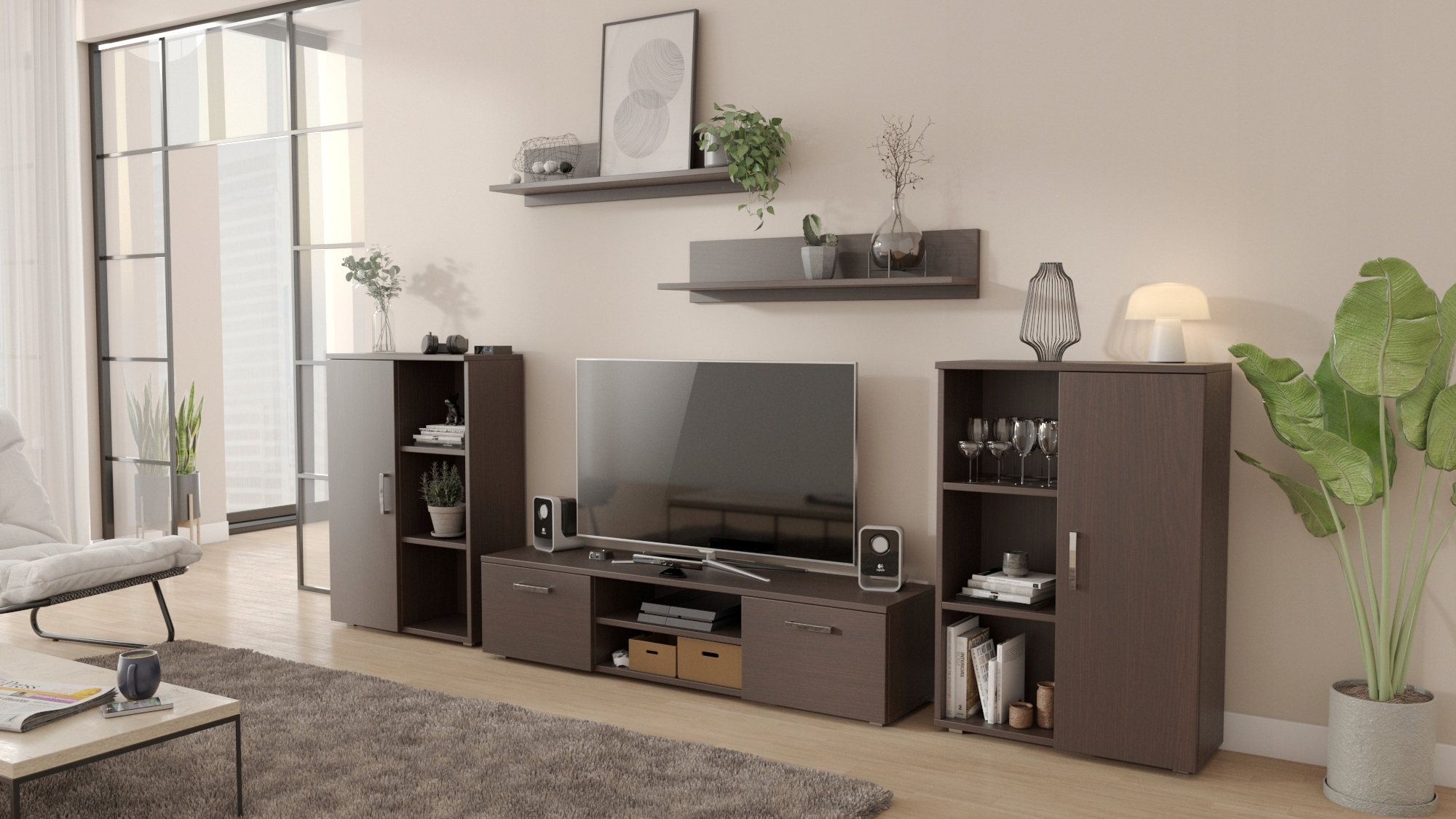 Obývacia Stena Herkules wenge rtv komoda Per