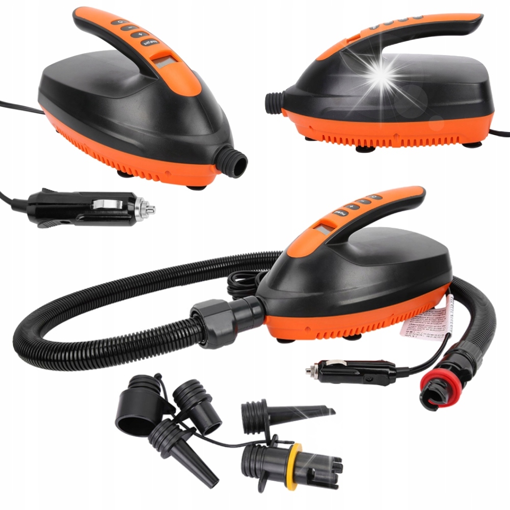 ELEKTRYCZNA POMPKA SUP 16PSI PONTONU PRZENOŚNA CYFROWA POWIETRZA 12V