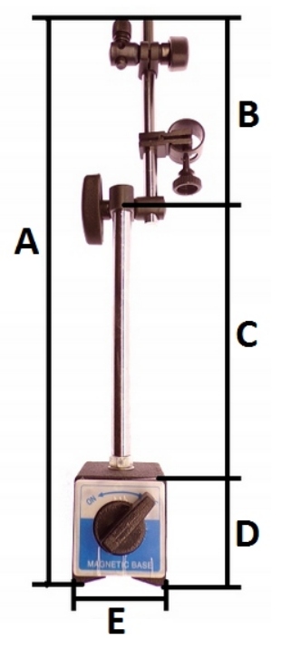STATYW MAGNETYCZNY PODSTAWA MAGNETYCZNA UCHWYT CZUJNIKA ZEGAROWEGO Marka SH