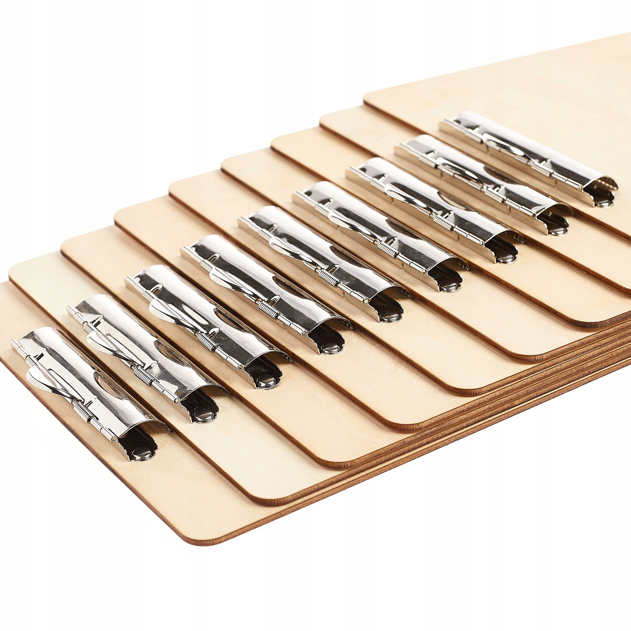 CLIPBOARD DREWNIANY A5 Z KLIPSEM GRAWER LOGO KLIP PODKŁADKA BEŻOWA Materiał sklejka