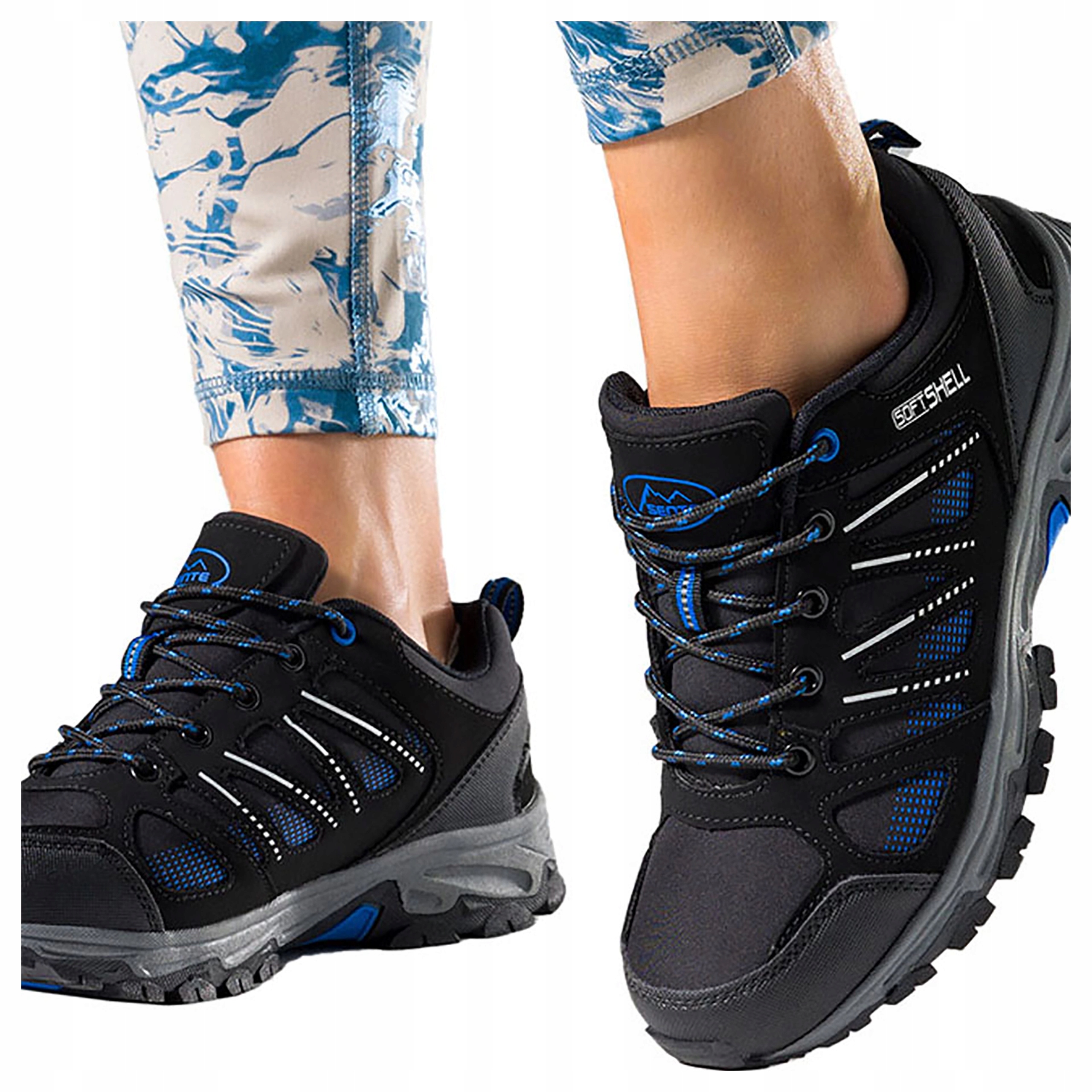 Trekové Boty Černé Dámské Softshell Pohodlné Lehké Sportovní vel. 36